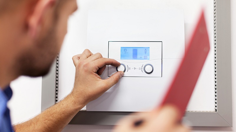 Revisión de una caldera